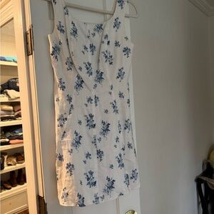 Reformation Cream Sleeveless Dress